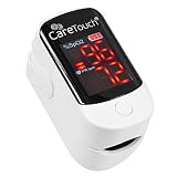 Care Touch Fingertip Pulse Oximeter - Heart Rate and Oxygen Saturation (Sp02) Monitor - Portable and Great for Health Enthusiasts and Nurses-Batteries and Lanyard Included