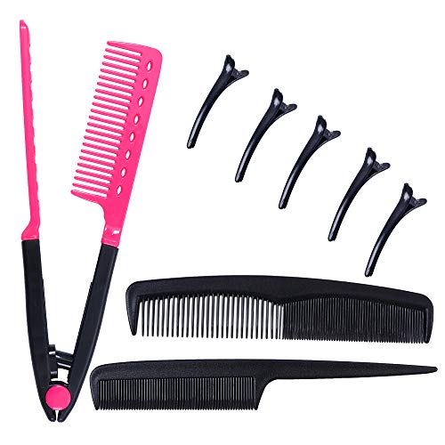 image for YMHPRIDE 3 Pcs Hair Comb Set for Hair Styling, Includes Pocket Hair Co