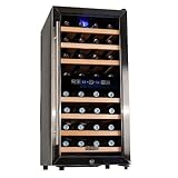 Koldfront 32 TWR327ESS Bottle Free Standing Dual Zone Wine Cooler - Black and Stainless Steel