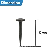 SISI UK 13mm Blued Steel Carpet Upholstery Tacks Pins for Furniture Fabric Wood view 2
