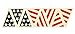IdentiFire® American flag crown of helmet sticker, reflective and photoluminescent (glow in the dark) (Red/Blue combo)