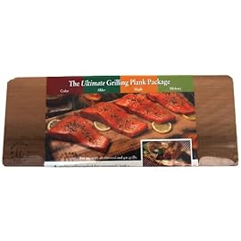 Nature’s Cuisine NC010 14 by 5-1/2-Inch Cedar/Alder/Maple/Hickory Combo Outdoor Grilling Plank, 1 Each