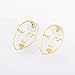 LILIE&WHITE Statement Geometric Face Ethnic Earrings Skull Head Earrings for Women Cool Party Jewelry