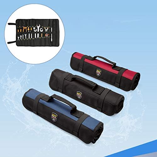 Gaddrt Portable Canvas 22 Pocket Roll Up Spanner Wrench Tool Storage Bag Case Pouch Fold Up Hand Tool Organizer Storage
