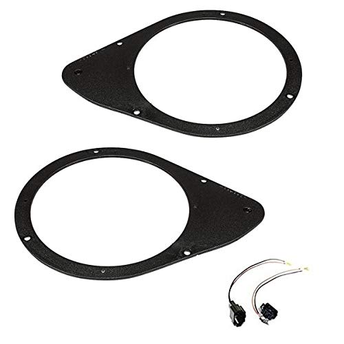 Sound-way - Spacer rings adapters and harness kit for 6.5" inch / 165 mm speakers for Fiat 500 / Stilo rear - KC46