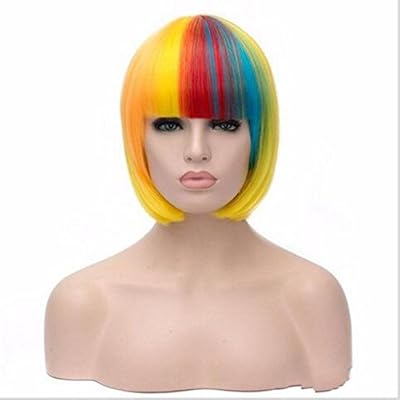 Wiged Girls Hair Wig Bangs Wig Headgear Bobo True Color Pear