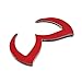 For MAZDA MX-5 Miata,MAZDA 2 3 5 6,MAZDA CX 5 7 9,MAZDA RX-8 Protege MPV B4000 Tribute,MAZDASPEED 3 5 6,EVIL 'M' REAR Truck Emblem Badge TAPE ON-GLOSS Black