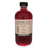 True Colloidal Gold (No Chemicals) - 250 mL of 50 ppm