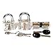 Polysun 5 Pieces Padlock Set Opener Lock Tools Set Training Tools Transparent Cutaway Practice for Beginner