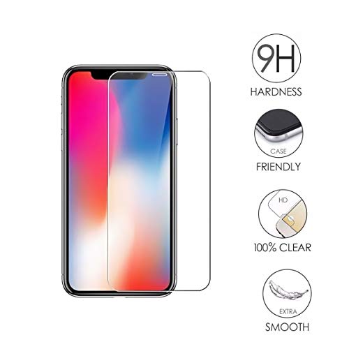 image for Acedining iPhone Xs Screen Protector Tempered Glass [2-Pack] [Edge to 