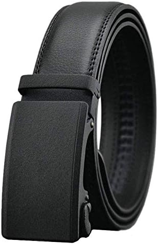 Men's Cow Leather Automatic Belts Alloy Buckle