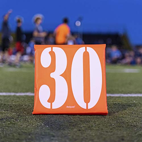 GoSports Football Field Yard Line Markers Set of 11, High Visibility