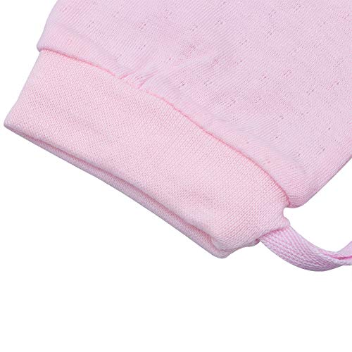 Ehdching Pack of 4 Unisex Mesh Thin Cotton No Scratch Mittens Gloves for 0-12 Months Newborn Infant Baby Boys Girls - Thumbnail 5