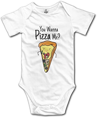 Batch1 You Wanna Pizza Me Funny Baby Onesies BodySuit
