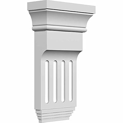 Ekena Millwork BKT06X10X02ED 6-Inch W x 2-Inch D x 10 3/8-Inch H Edwards Bracket