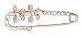Maikun Butterfly Scarf Clip Faux-Pearl Diamante Pin Brooch Gift for Valentine's Day