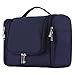 Buruis Large Capacity Toiletry Bag for Women and Men, Hanging Toiletry Organizer Cosmetics Makeup Bag, Water-resistant Dopp Kit Shaving Bags for Full Sized Toiletries, Travel Essentials (Blue)