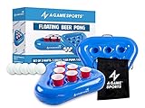 A GAME SPORTS Pool Pong Rack, Inflatable Floating