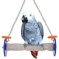 Sweet Feet and Beak Safety Roll Swing Bird Toy - Features Real Pumice - Trims Nails and Beak like Pet Grooming Clippers - Promotes Healthy Feet - Safe, Non-Toxic Bird Supplies for Bird Cages