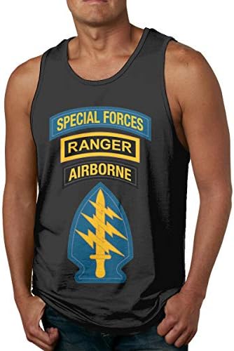 US Army Special Forces Ranger Airborne Decal Mens Premium Tank Top 100% Cotton Tanks Sleeveless Tshirt