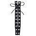 Maxdot 1 Yard Grommet Tape Eyelet Tape Cotton Tape Eyelet Twill Tape and 3 Yards Cotton Drawcord (Black)