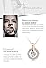 Kedar 18k Rose Gold Plated Austrian Crystal Circle Necklace Pendant with 18
