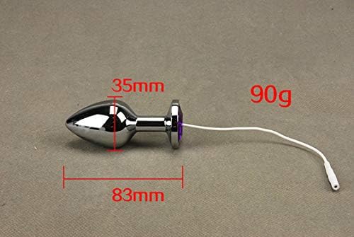 Super Quality Stainless Steel Plug Anales Shaped 3D Diamond Jewelry Men