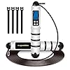 multifun-Skipping-Rope-Adult-Fitness-Speed-Jump-Rope-with-Counter-Adjustable-Digital-Counting-Skipping-Rope-for-Women-Ideal-Gym-Home-Equiments-for-Crossfit-Exercise-WorkoutBoxing-MMA-HIIT Skipping Rope, multifun Speed Skipping Rope with Calorie Counter, Adjustable Digital Counting Jump Rope with Ball…