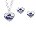 Disney Star Wars R2-D2 Heart Necklace and Earring Set