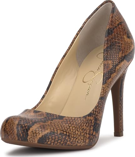 Jessica Simpson Women’s Calie Pump, Dark Tan, 5