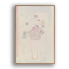 Framed Canvas Wall Art for Living Room, Bedroom Elegant Vase Plants by Sanyu Canvas Prints for Home Decoration Ready to Hanging - 16x24 inches