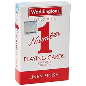 Waddingtons-Number-1-Playing-Cards-Colours-may-vary Waddingtons "Number 1" Playing Cards(Red & Blue colours)