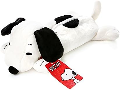 Peanuts Snoopy Lying Zipper Pouch, Soft Pencil Case Cosmetic Pouch Gift for Kids 10"