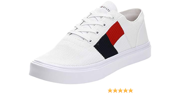 lightweight knit flag sneaker