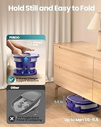 Puboo Collapsible Foot Spa with Heat and Remote