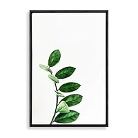 Framed Canvas Wall Art Green Plants Canvas Prints Home Artwork Decoration for Living Room,Bedroom - 16x24 inches