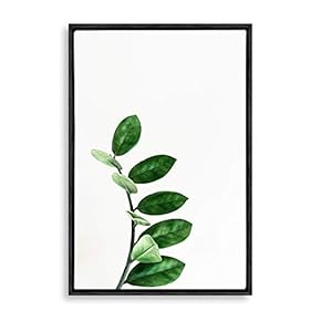 signwin Framed Canvas Wall Art Green Plants Canvas...