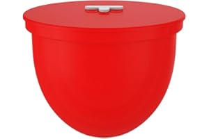 Silicone Bowl Liners for Mixer, Compatible with KSM150 and Tilt-Head 5 Qt Models, Red, Black, or White, with Lid for Storage 