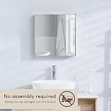 Bath Vida Tiano Double Mirror Cabinet Wall Mounted Stainless Steel Storage view 3