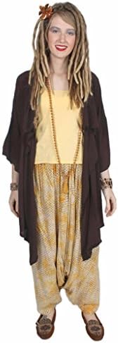 Sunheart Clothing Women's Sharwal Harem Genie Pant Batik O/S Light Icon