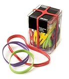 MoMA X-Shaped Rubber Bands Assorted Colors and Sizes, Set of 16