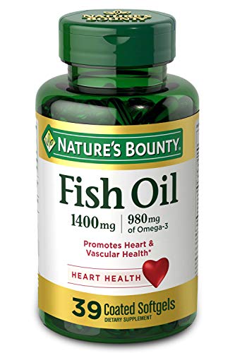 aceite de pescado 1400 mg, nature's bounty,  39 cápsula