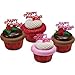 Happy Valentine's Day Cupcake Picks - 24 pcs