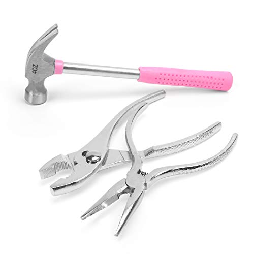 WORKPRO Children's Real Tool Kit with Storage Bag 23-piece Pink