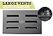 Andes Broos Smoker Box for Charcoal or Gas BBQ Grills – Use Wood Chips or Pellets for Smoking Meat – Large, Portable and Thicker Stainless Steel – Complete Set w/Barbecue Accessories Brush and Tongs