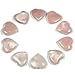 1” Rose Quartz Heart Crystal, Healing Stone for Heart Chakra and Positive Energy, Rose Quartz Crystal Heart Shape, Love Heart Crystal