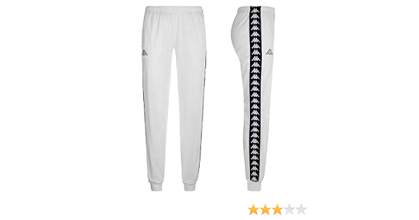 Pantalon Kappa Alenz Negro/Blanco Hombre