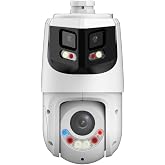 GemaVision PTZ Camera 8+4MP 25x Smart Dual Light IP POE Panoramic PTZ Camera 180&deg; Wide Angle Splicing,Support Auto Tracking,PTZ4E25X-T180
