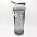 GOMOYO Motivational Quotes on BlenderBottle Brand Pro Series Shaker Cup, Pro24 & Pro28, Includes BlenderBall Whisk (28oz - Hustle - Pebble)