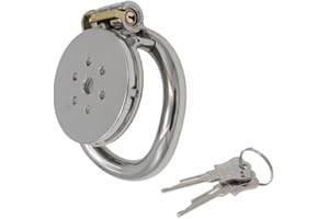 Sex Toys Steel Stainless Flat Chastity Cage Inverted Chastity Cage Chastity Device Chastity Lock Beginner Cage Metal Beginner